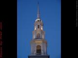 Park Street Church Spire at Dusk, Tremont Street