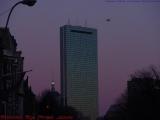 John Hancock Tower with Jet and Purple, from Kenmore