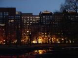 Empty Swan Pond at Dusk, Boston Public Garden