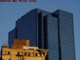 Brick and Glass at Sundown, from Boston City Hall Plaza