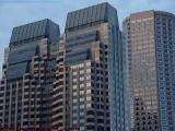 Towers Facing the Sunset, Downtown Boston
