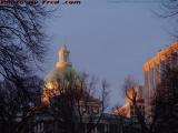 State House Dome Bathed in Sunset, Boston