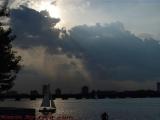 Breaking Sun Blessing Sails, Charles River, Esplanade