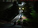 Lighted Parking Lot Stairs, Bunker Hill Community College