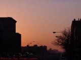 Winter Sunset Haze, Kenmore Square, Boston