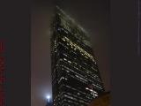 John Hancock Tower Reaching Into Night Clouds