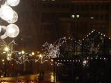 Winter Sleet and Lights, Quincy Market, Boston