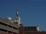 Boston Museum of Science Roofline with Blue Sky