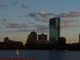 Transparent Hancock Tower, from Longfellow Bridge