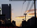Sunset and Catenary, Huntington Avenue