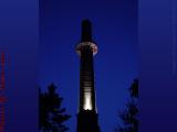 Illuminated Smokestack at Dawn, Watertown Arsenal