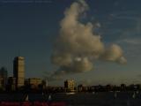 Painted Clouds and Sails, Charles River from Cambridge