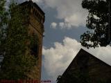 Steeple and Roof With Clouds, Commonwealth Avenue, Boston