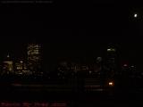 Back Bay Nightscape With Moon, from Longfellow Bridge