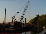 Work Barge at Sunset, Esplanade, Boston