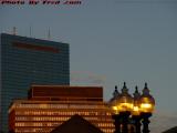 A Variety of Lights, Sundown at Mass. Ave. and Boylston