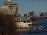 Boathouse In Early Spring Light, Charles River