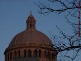 Dome at Sunset With Silhouettes, Christian Science Plaza