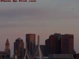 Windows of Fire # 36, Day's Last Sun Illuminating Boston