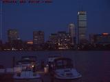 Pleasure Boats in Dusk Tones, Cambridge, Back Bay Skyline