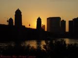 Sunset Silhouettes, Longfellow Bridge and Kendal Square