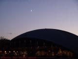 Kresge Auditorium with Waxing Moon, MIT, Cambridge