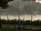 Lower Charles and Pleasure Boats, Post-Storm Afternoon Fog