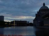 Sunset Wind-Swept Reflecting Pool, Christian Science Plaza