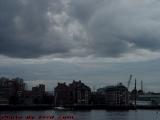 Boston's North End Under Heavy Skies, from East Boston