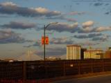Longfellow, Zakim Bridges in Sunset Perspective