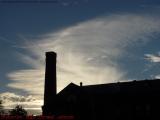 Silhouetted Factory With Spectacular Clouds, Malden, Mass.