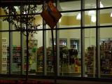 Store Front With Street Sign At Night, Near Kendall Square
