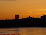 Charles River Winter Sunset Skyline, from the Esplanade