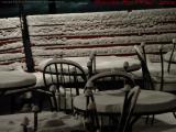 Seated Snowcaps?  Winter Patio, Salem, Mass.