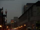 Hynes Area Under April Fog, Boylston Street, Boston