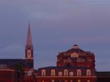 Charlestown Hill in Sunset Light, from Sullivan Square
