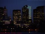 Deep Sunset Reflections, Downtown Boston, from East Boston