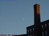 Sunset Chimney and Half Moon, South End, Boston, Mass.