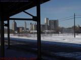 Blowing Snow, Wintered Tracks, Amtrak Station, Rochester