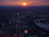 Day's Waning Fire, West From Prudential Skywalk, Boston