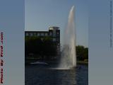 Fountain in Late Afternoon Sun, Lechmere Canal, Cambridge