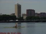 Shell Workout, Lower Charles Basin, from Boston Esplanade