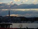 Bunker Hill Monument Over Charlestown, from East Boston