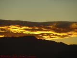 Sunset Fire Over Desert Mountains, Las Vegas, Nevada