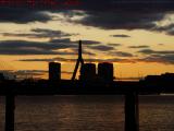 Zakim Bridge on Golden Sunset, Welcome to Spring!