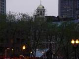 Dusk Perspective of Quincy Market From City Hall Plaza