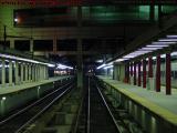 Outbound Rails, South Station in Late Night Light, Boston