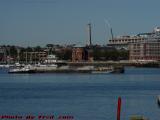 Barge In Transit Past Charlestown, from East Boston
