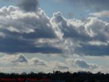 Cloudscape With Departing Jet, Saugus, Massachusetts