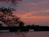 Sunset Over Harvard Bridge at MIT, from Boston Esplanade